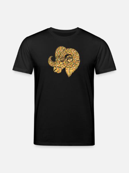 Sheep Geometric - Stanley/Stella CREATOR Unisex Organic T-Shirt - black