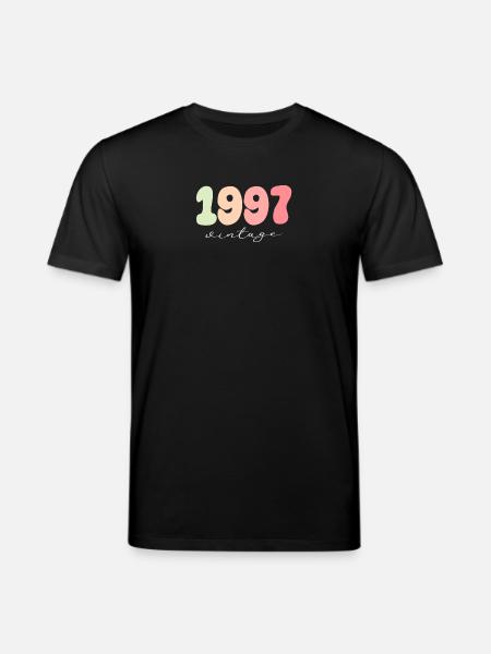 Année de naissance 1997 - T-shirt bio CREATOR Stanley/Stella Unisexe - noir