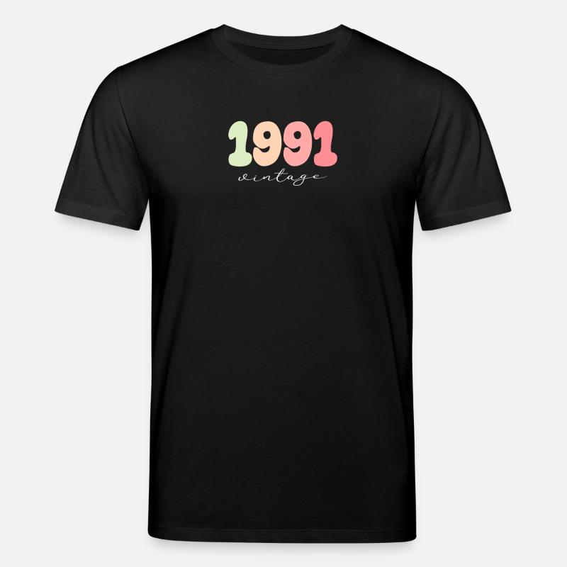 Date de naissance : 1991 - T-shirt bio CREATOR Stanley/Stella Unisexe - noir
