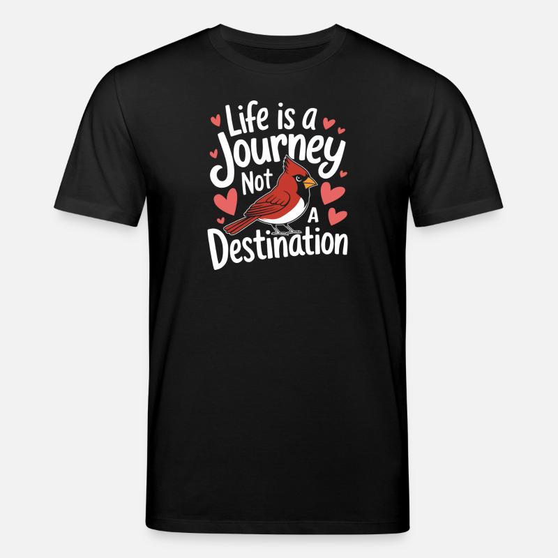 Kardinal Rotkardinal Vogel Roter Kardinal - Stanley/Stella Unisex Bio-T-Shirt CREATOR  - Schwarz