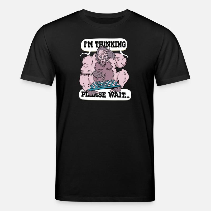 I'm thinking please wait Chess - Stanley/Stella CREATOR Unisex Organic T-Shirt - black