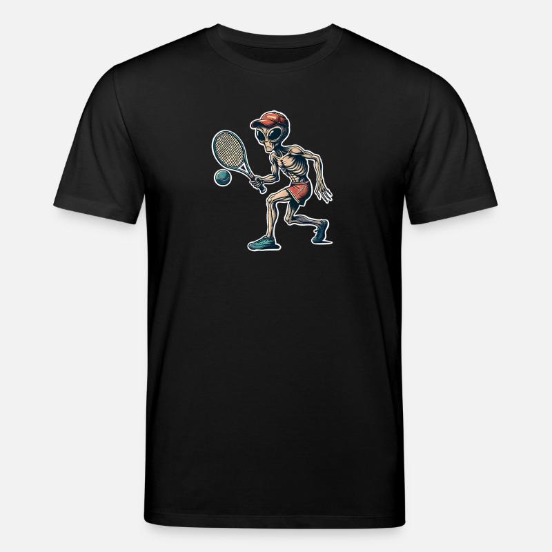 Alien Tennis - Stanley/Stella Unisex Bio-T-Shirt CREATOR  - Schwarz