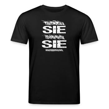 Jugendweihe - Jugendweihe 2026 - Stanley/Stella Unisex Bio-T-Shirt CREATOR  - Schwarz - Vorne - Alina (178cm) & Michal (187cm)