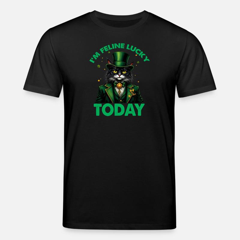 Ich bin feeline Lucky Today - Stanley/Stella Unisex Bio-T-Shirt CREATOR - Schwarz