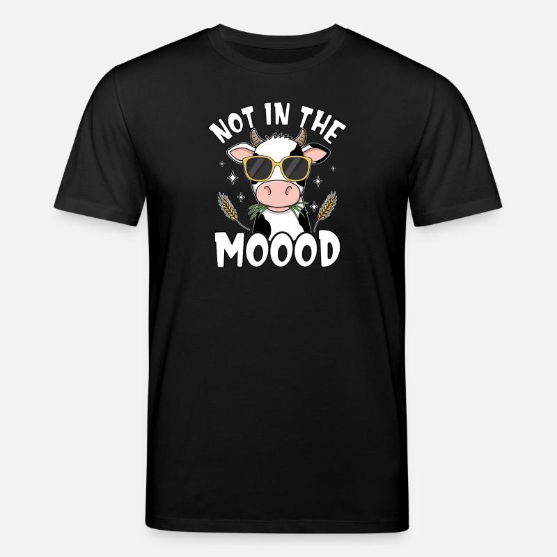 Pas dans le moood Cow - T-shirt bio CREATOR Stanley/Stella Unisexe - noir