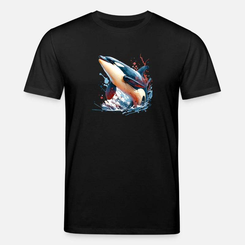 Orca Schwertwal - Stanley/Stella Unisex Bio-T-Shirt CREATOR  - Schwarz