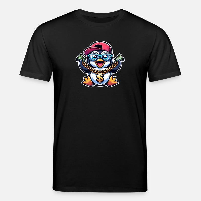Pingouin - T-shirt bio CREATOR Stanley/Stella Unisexe - noir