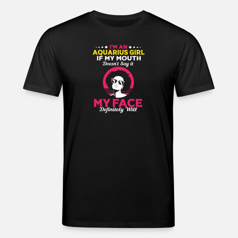 Sternzeichen Wassermann - Stanley/Stella Unisex Bio-T-Shirt CREATOR  - Schwarz
