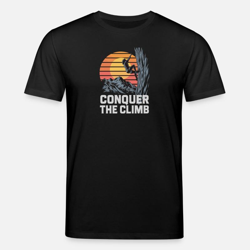 Conquer The Climb - Stanley/Stella Unisex Bio-T-Shirt CREATOR  - Schwarz