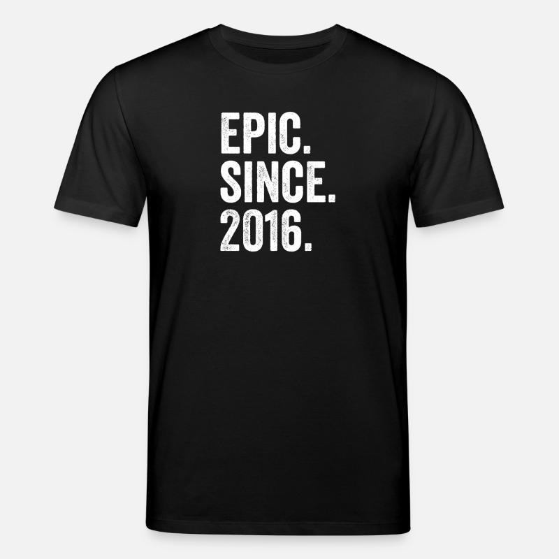 Epic Since 2016 Geburtsjahr Geburtstag - Stanley/Stella Unisex Bio-T-Shirt CREATOR  - Schwarz