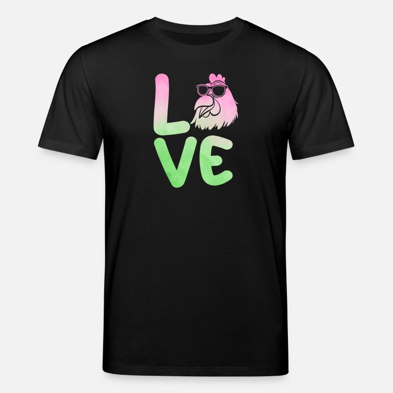 Hühner Henne - Stanley/Stella Unisex Bio-T-Shirt CREATOR  - Schwarz
