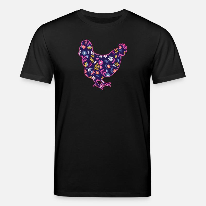 Hühner Henne - Stanley/Stella Unisex Bio-T-Shirt CREATOR  - Schwarz