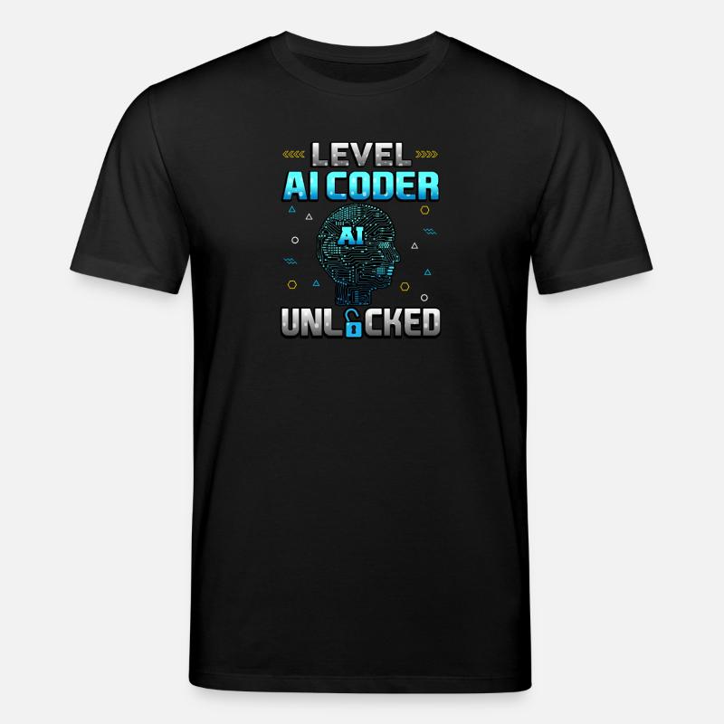 Level KI-Programmierer freigeschaltet - Stanley/Stella Unisex Bio-T-Shirt CREATOR  - Schwarz