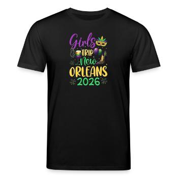 Voyage entre filles à la Nouvelle-Orléans 2026 (Garantie du prix le plus bas) - T-shirt bio CREATOR Stanley/Stella Unisexe - noir - Devant - Alina (178cm) & Michal (187cm)