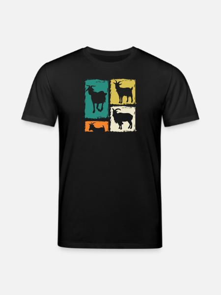 Goats - Stanley/Stella CREATOR Unisex Organic T-Shirt - black