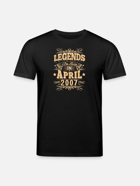 April 2007 Birthday Legend - Stanley/Stella CREATOR Unisex Organic T-Shirt - black