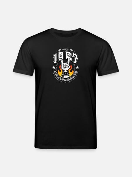 1967 Birthday, rocks everything - Stanley/Stella CREATOR Unisex Organic T-Shirt - black