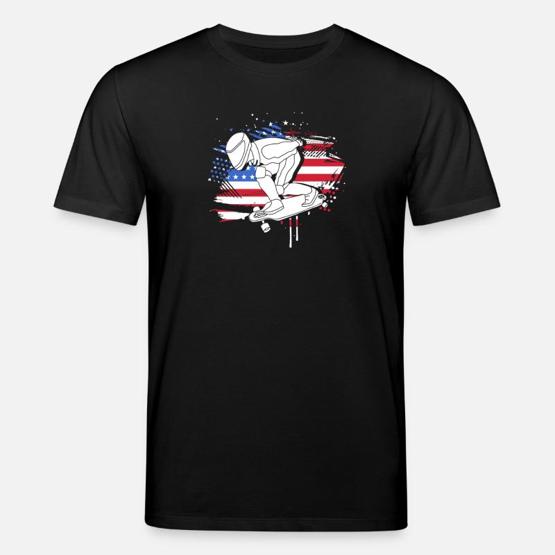 Longboard Longboarder Longboarding - Stanley/Stella Unisex Bio-T-Shirt CREATOR  - Schwarz