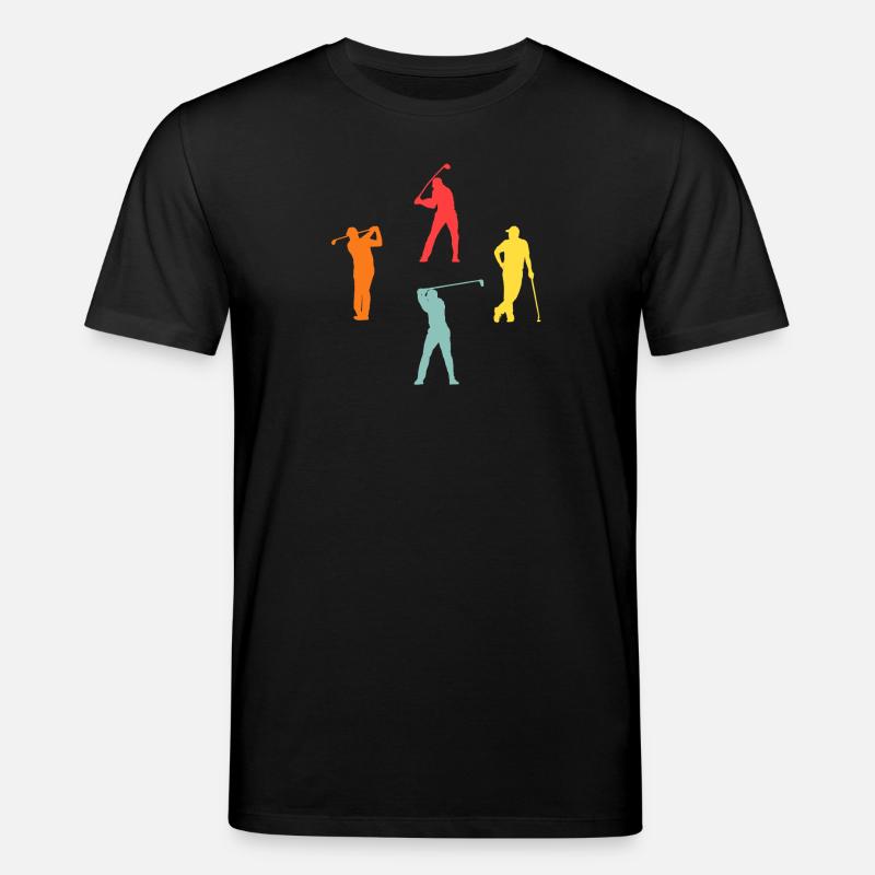 Golfeur Evolution Golf - T-shirt bio CREATOR Stanley/Stella Unisexe - noir