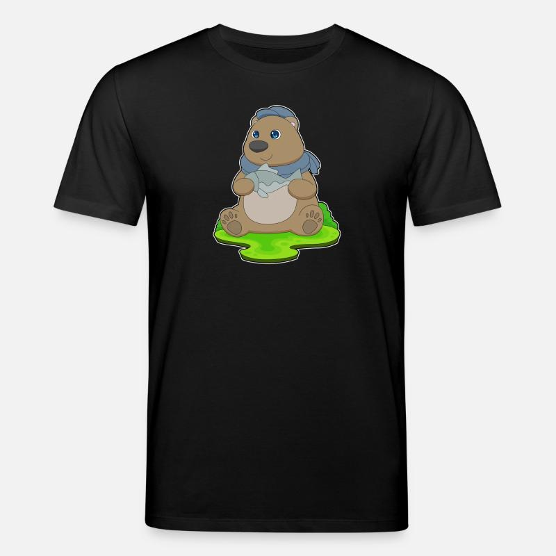 Bear Fish - Stanley/Stella CREATOR Unisex Organic T-Shirt - black