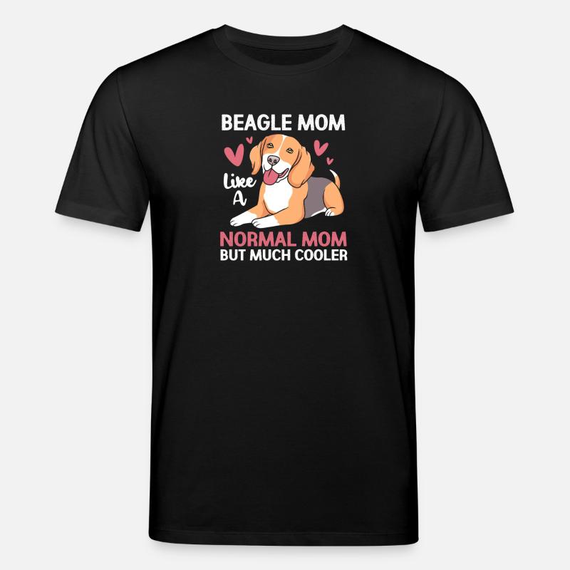 Beagle Mama Mutter Hundemama - Stanley/Stella Unisex Bio-T-Shirt CREATOR  - Schwarz