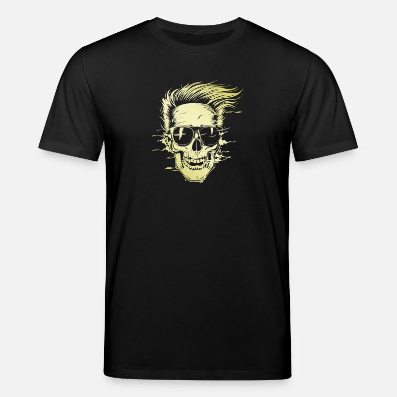 Punker Skull Party - Stanley/Stella Unisex Bio-T-Shirt CREATOR  - Schwarz