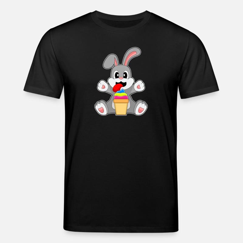 Hase Eisbecher - Stanley/Stella Unisex Bio-T-Shirt CREATOR  - Schwarz