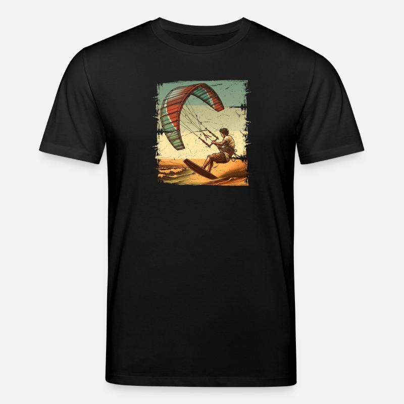Kitesurfeur Kiteboard Kitesurf Kitesurf - T-shirt bio CREATOR Stanley/Stella Unisexe - noir
