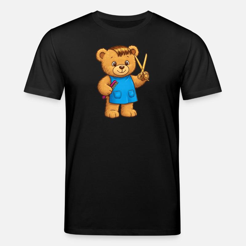 Teddybär Friseur - Stanley/Stella Unisex Bio-T-Shirt CREATOR  - Schwarz