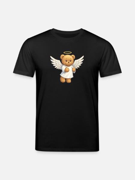 Teddybär Engel - Stanley/Stella Unisex Bio-T-Shirt CREATOR - Schwarz