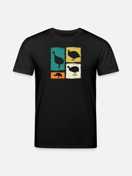 Chickens Rooster Guinea Fowl - Stanley/Stella CREATOR Unisex Organic T-Shirt - black