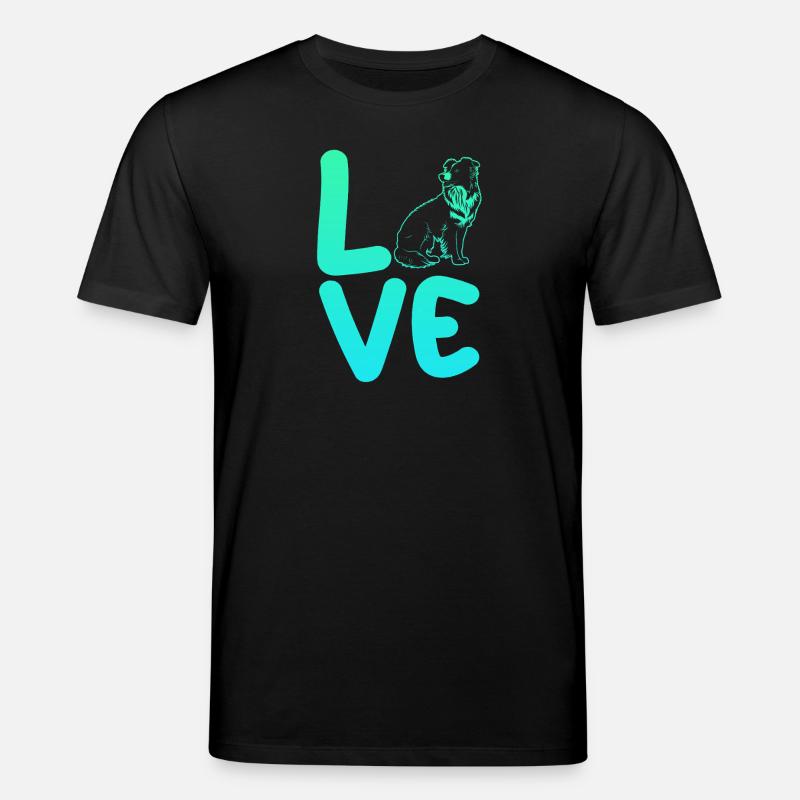 Border Collie - Stanley/Stella Unisex Bio-T-Shirt CREATOR  - Schwarz