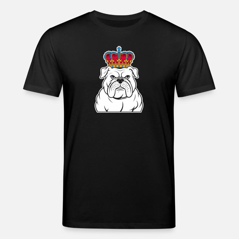 Couronne de bouledogue - T-shirt bio CREATOR Stanley/Stella Unisexe - noir