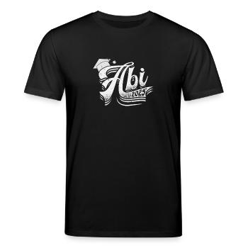 ABITUR 2025 ABI Geschafft Abiturient Lustiges - Stanley/Stella Unisex Bio-T-Shirt CREATOR  - Schwarz - Vorne - Alina (178cm) & Michal (187cm)