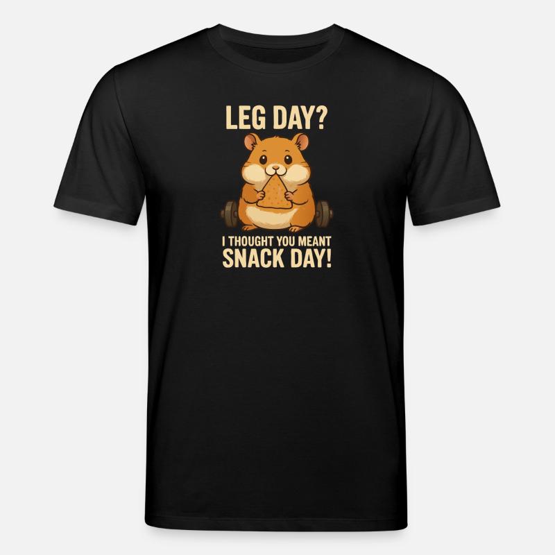 Hamster « Jour des jambes » ? - T-shirt bio CREATOR Stanley/Stella Unisexe - noir