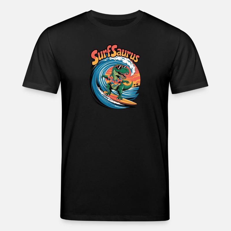 Surfsaurus - Stanley/Stella Unisex Bio-T-Shirt CREATOR  - Schwarz