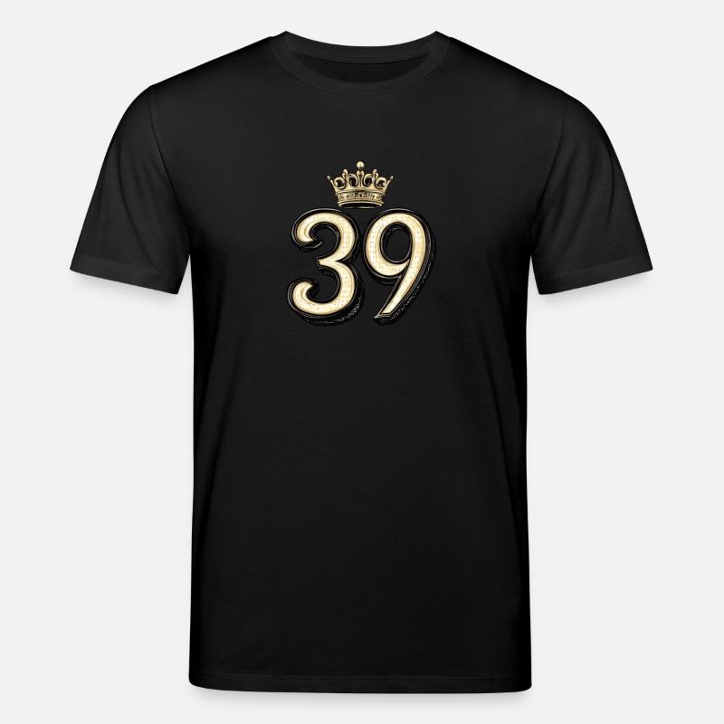 Couronne à 39 chiffres - T-shirt bio CREATOR Stanley/Stella Unisexe - noir
