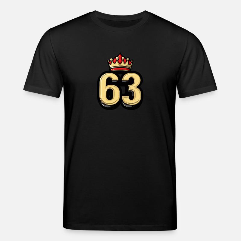 63 Zahl Krone - Stanley/Stella Unisex Bio-T-Shirt CREATOR  - Schwarz