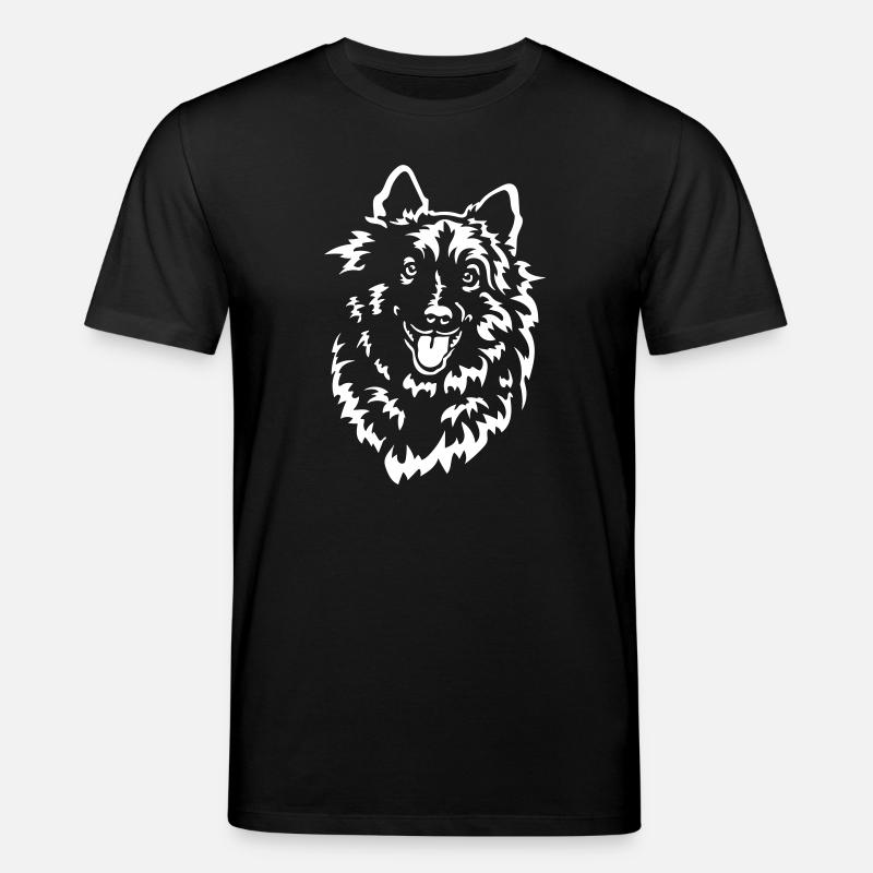 Wolfsspitz Head « Black Edition » - T-shirt bio CREATOR Stanley/Stella Unisexe - noir
