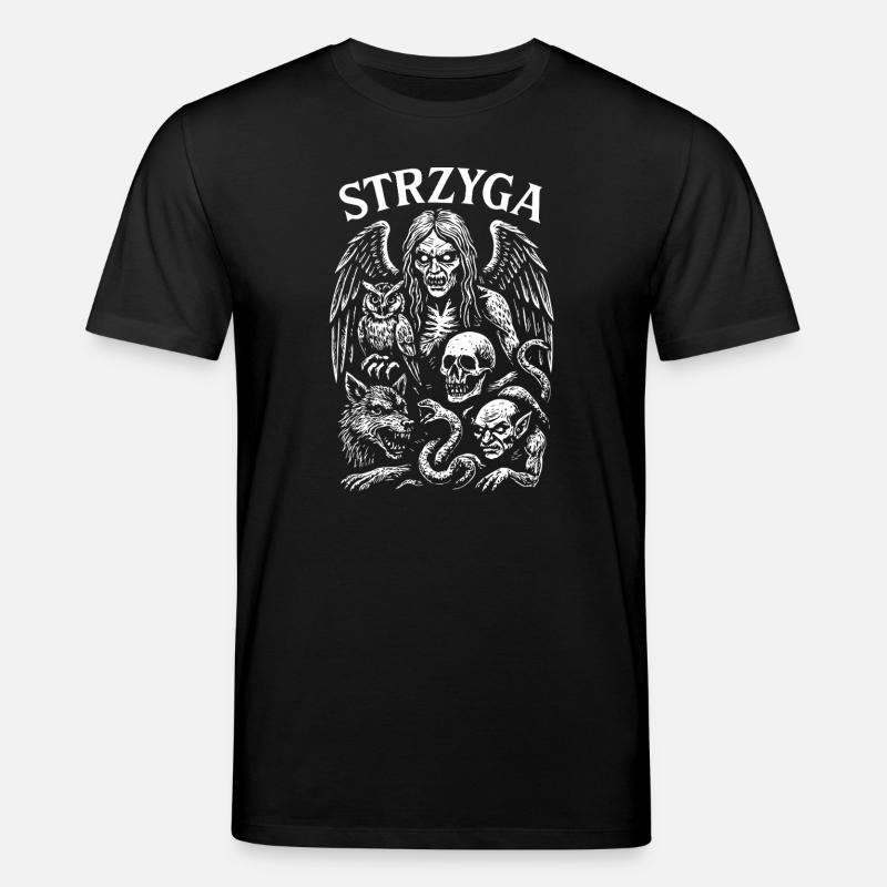 Conception de créature mythique gothique sombre - T-shirt bio CREATOR Stanley/Stella Unisexe - noir