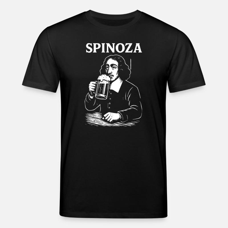 Philosophe de la bière Spinoza - T-shirt bio CREATOR Stanley/Stella Unisexe - noir