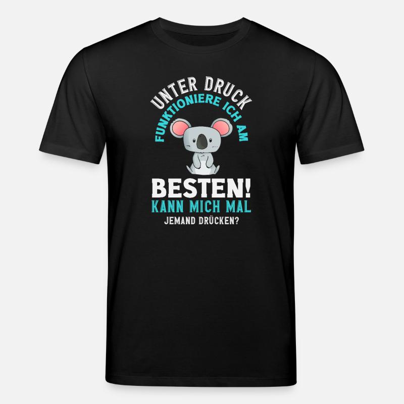 I function best under pressure - Stanley/Stella CREATOR Unisex Organic T-Shirt - black