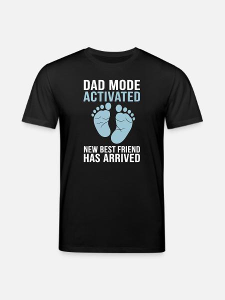 Dad Mode Aktiviert Babyankunft - Stanley/Stella Unisex Bio-T-Shirt CREATOR - Schwarz