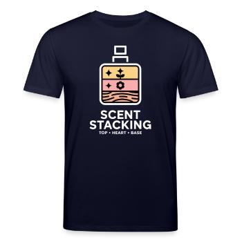 Notes de base sur le ciel empilant les odeurs - T-shirt bio CREATOR Stanley/Stella Unisexe - marine - Devant