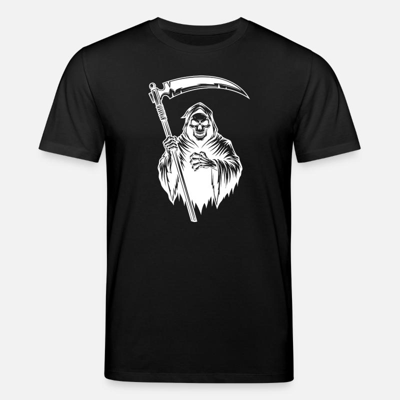 Der Sensenmann Reaper Design Skull Version - Stanley/Stella Unisex Bio-T-Shirt CREATOR - Schwarz
