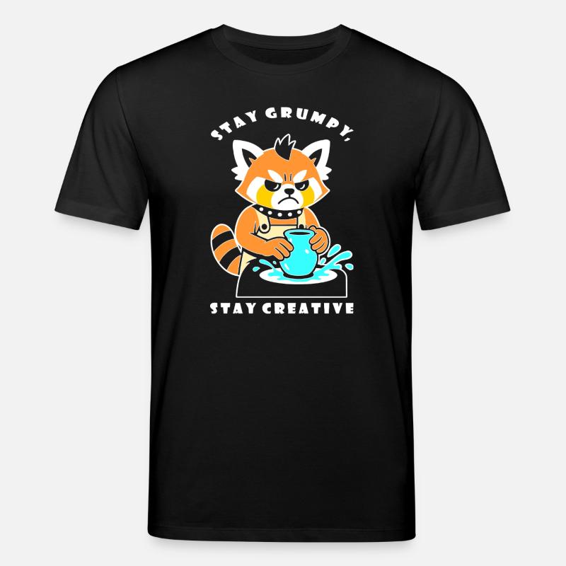 Stay Creative Pottery Panda - T-shirt bio CREATOR Stanley/Stella Unisexe - noir