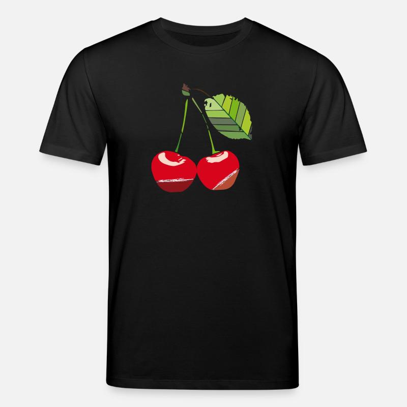 Kirsche - Stanley/Stella Unisex Bio-T-Shirt CREATOR  - Schwarz