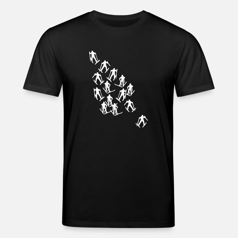 ski runner - T-shirt bio CREATOR Stanley/Stella Unisexe - noir