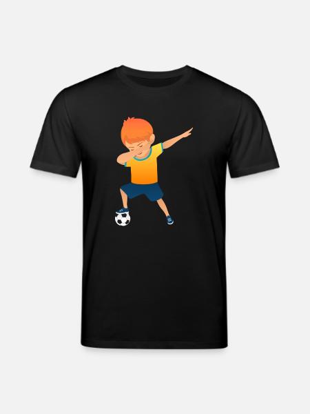 Soccer Boy Dab Dance - Stanley/Stella CREATOR Unisex Organic T-Shirt - black