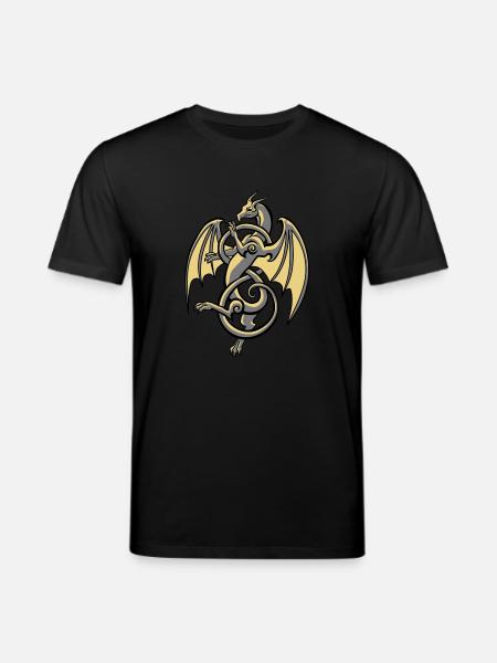 Celtic Dragon - Stanley/Stella CREATOR Unisex Organic T-Shirt - black